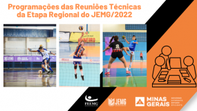 JEMG/2022: já estão disponíveis as programações das reuniões técnicas da etapa regional.