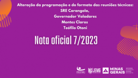 JEMG/2023: Confira a programação das reuniões técnicas presenciais da etapa  microrregional.