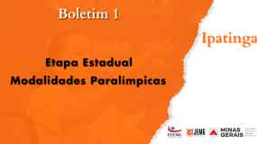 Modalidades paralímpicas: Boletim 1 da etapa estadual  já está disponível.