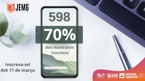 O JEMG não para! 70% dos municípios já se inscreveram para os Jogos.