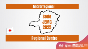 Etapa Microrregional JEMG/2025. Sedes da Regional Centro já estão disponíveis.