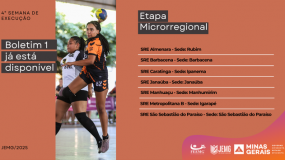 Boletim 1 da Quarta Semana de Execução da Etapa Microrregional já está disponível.