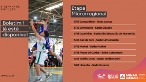 Boletim 1 da Quinta Semana de Execução da Etapa Microrregional já está disponível.