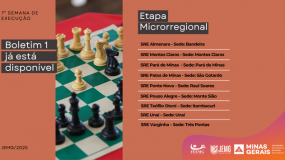 Boletim 1 da Sétima Semana de Execução da Etapa Microrregional já está disponível.