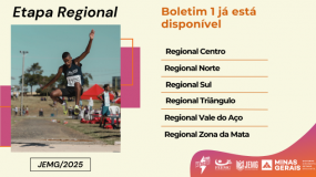 Boletim 1 da etapa regional já está disponível. Confira!