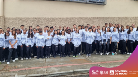 Segundo bloco dos Jogos Escolares Brasileiros – JEBs/2025. Delegação de Minas Gerais embarca nesta manhã para Uberlândia.