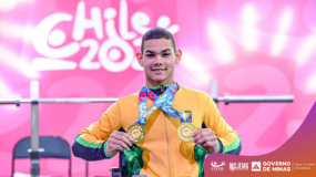Minas Gerais em terras chilenas. Charles Eduardo é ouro e recordista no Parapan!