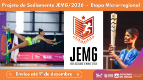 Projeto de Sediamento da etapa microrregional já está disponível.