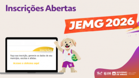 Estão abertas as inscrições para o JEMG/2026. Municípios já podem se inscrever nos Jogos.