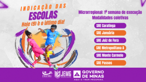 Termina hoje, 9 de março, o prazo para indicação das escolas nas modalidades coletivas da primeira semana de execução do JEMG/2026.