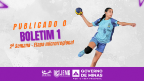 2ª semana de execução da etapa microrregional do JEMG/2026. Boletins 1 já estão disponíveis.