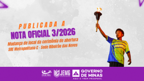 Publicada a Nota Oficial 3/2026. Alteração de local de realização da cerimônia de abertura da sede Ribeirão das Neves (SRE Metropolitana C).