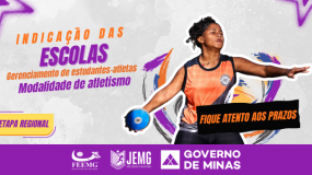 Fique ligado aos prazos para indicação das escolas, inscrições e gerenciamento dos estudantes-atletas na modalidade de atletismo para as etapas regional e estadual I.