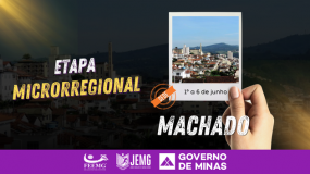 Machado: sede da etapa microrregional. Onde o café move a economia, a fé sustenta a tradição e o esporte inspira o futuro.