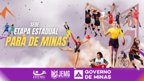 Modalidades coletivas e individuais. Pará de Minas será a sede da etapa estadual do JEMG/2026!