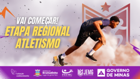 Vai começar a Etapa Regional de Atletismo em Brumadinho. Prepare seu fôlego!